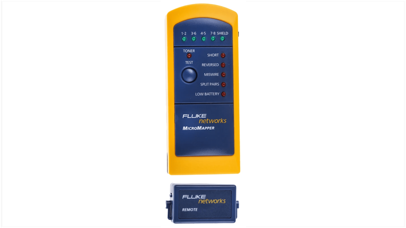 MT820049A Fluke Networks Cable Tester RJ11, RJ45, MICROMAPPER RS