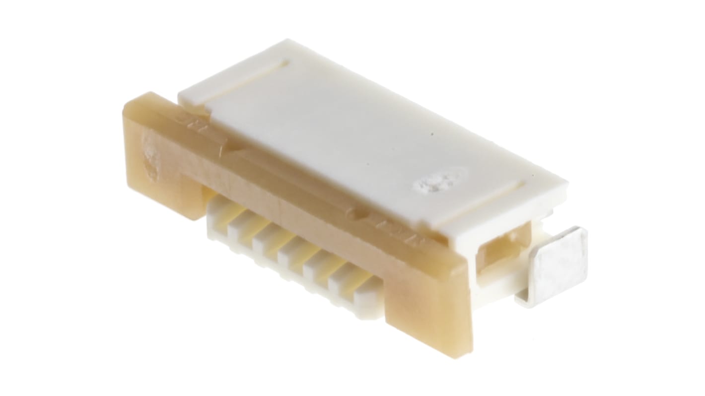 Connecteur FPC Molex série Easy On, 6 Contacts pas 1mm, 1 Rangée(s), Femelle Angle droit, montage SMT 52271