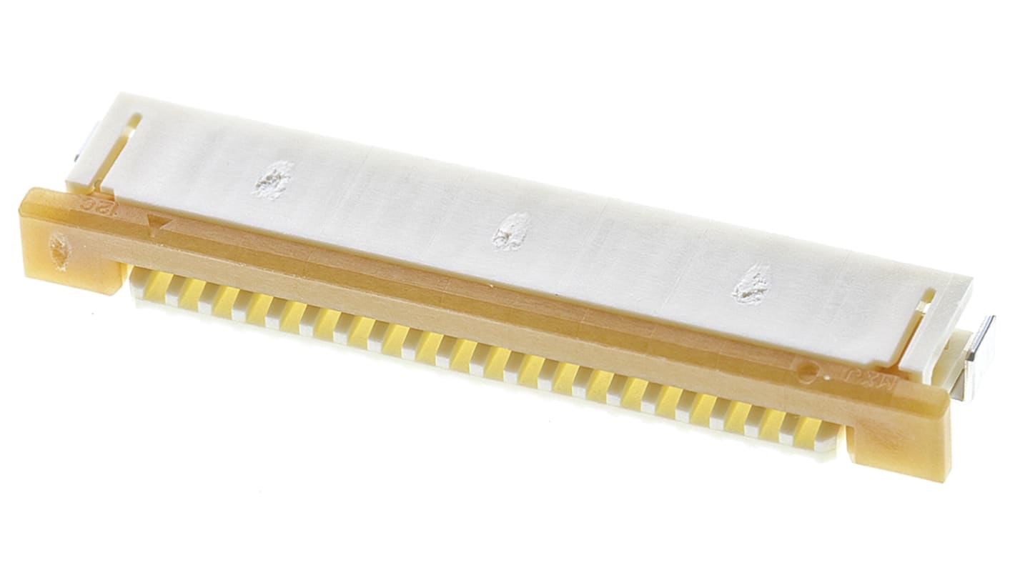 Molex Easy-On, SMD FPC-Steckverbinder, Buchse, 20-polig / 1-reihig, Raster 1mm Lötanschluss