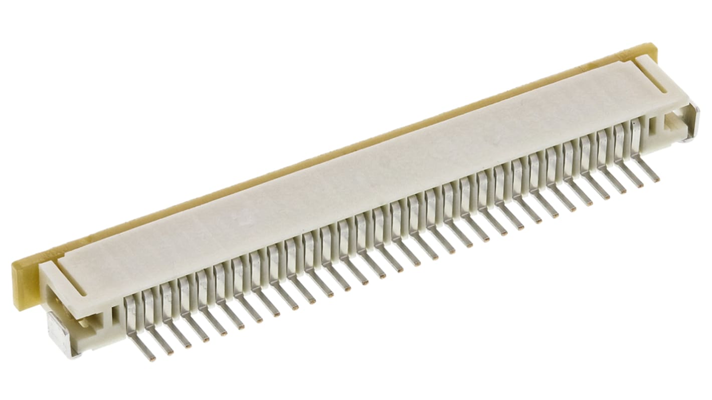 Molex FPC csatlakozó Easy-On sorozat, távolság: 1mm, 30 érintkező, 1 soros, Derékszögű, Felületszerelt, Nő, érintkező