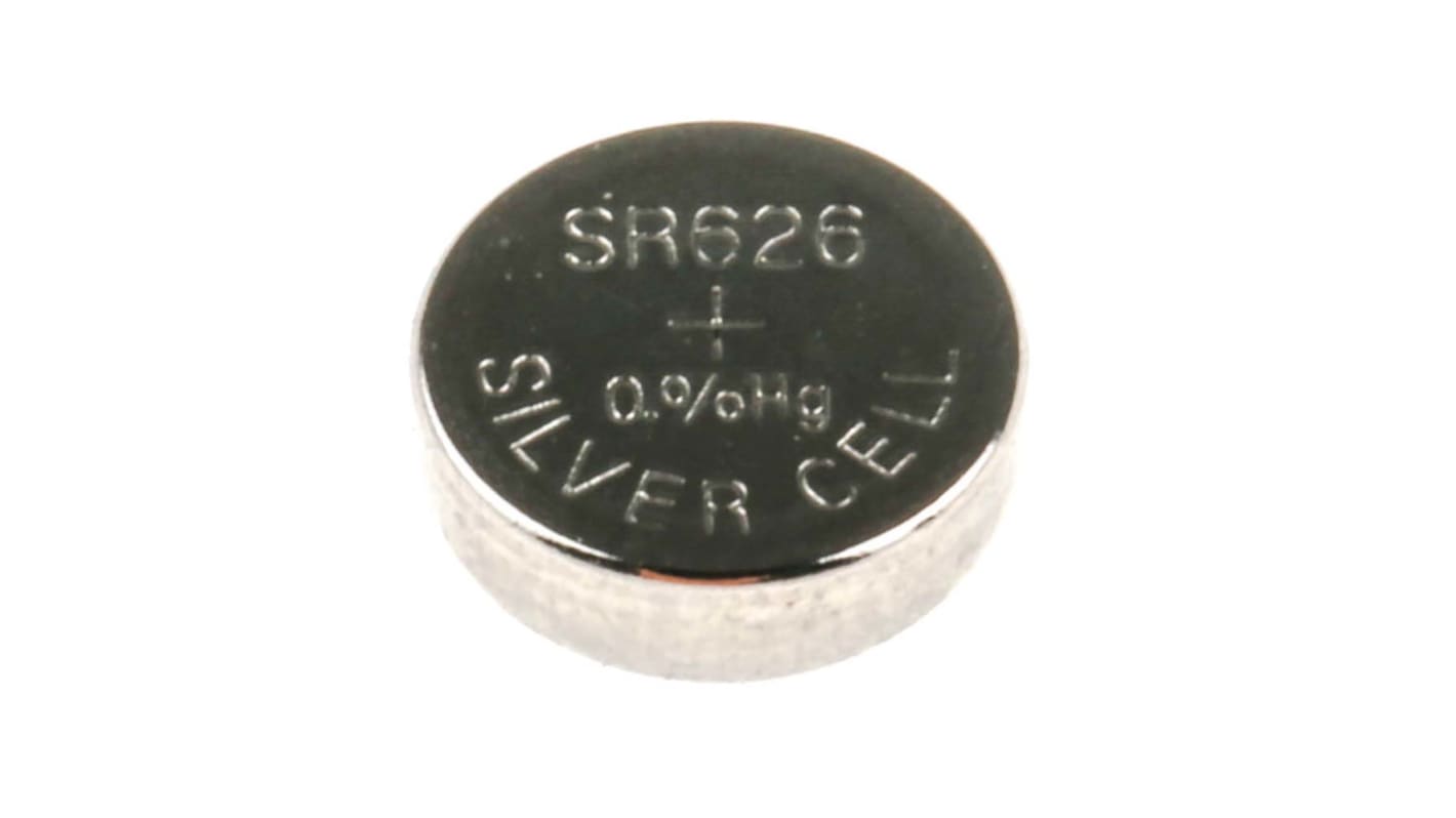 RS PRO SR66 Button Battery, 1.55V, 6.8mm Diameter