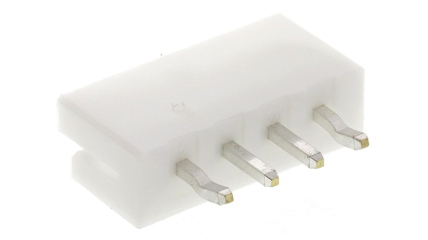 JST EH Series Straight Through Hole PCB Header, 4 Contact(s), 2.5mm Pitch, 1 Row(s), Shrouded