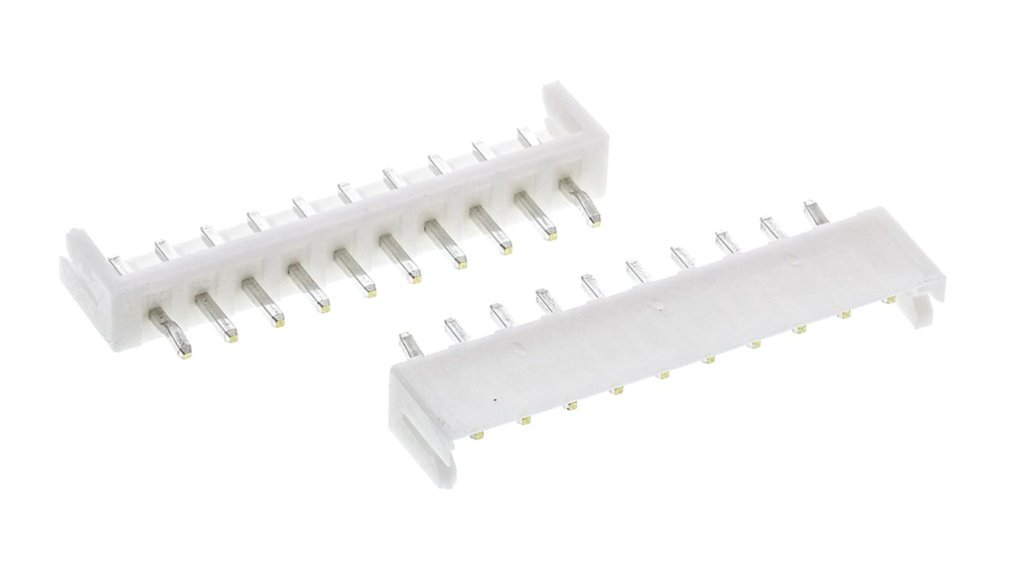 Conector macho para PCB JST serie EH de 10 vías, 1 fila, paso 2.5mm, para soldar, Montaje en orificio pasante