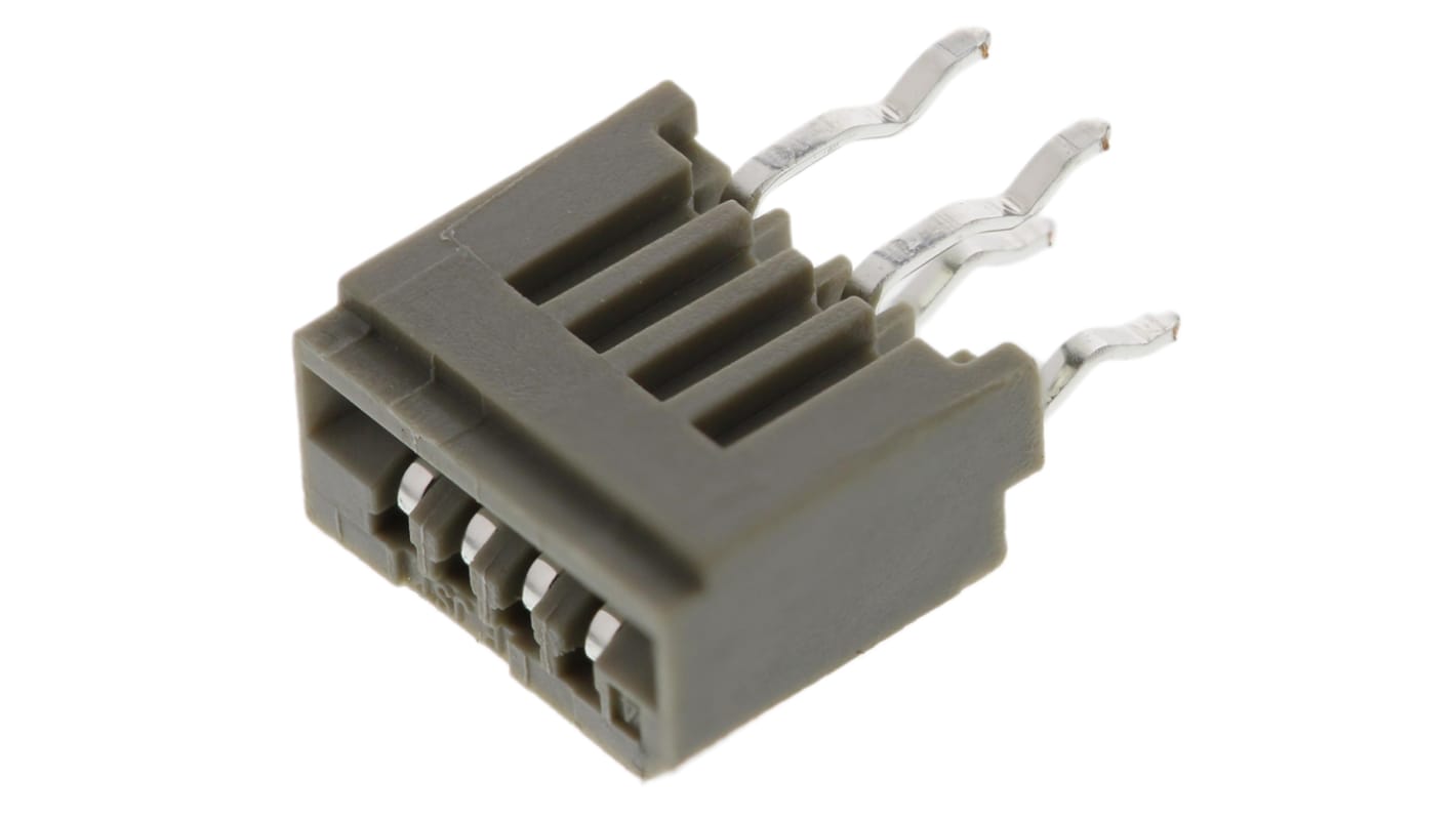 Conector FPC hembra Recto JST serie FMN de 4 vías, paso 1mm, 1 fila, para soldar, Montaje en orificio pasante