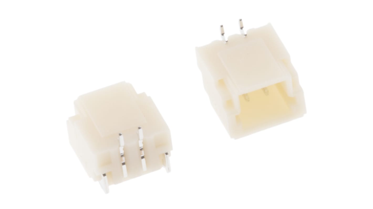 Conector macho para PCB JST serie SH de 2 vías, 1 fila, paso 1.0mm, para soldar, Montaje Superficial