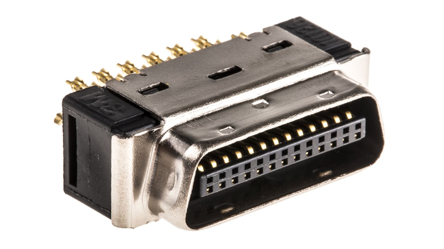 Conector D-sub 3M, Serie 101, paso 2.54mm, Recta, Montaje de Cable, Macho, Terminación Soldador D, 1A