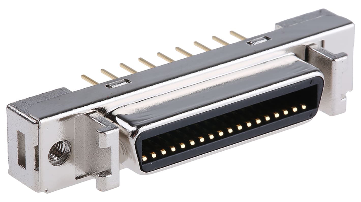 102366212PL 3M Female 36 Pin Straight Through Hole SCSI Connector 2