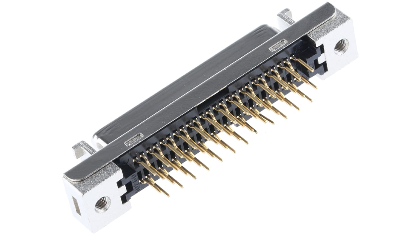 3M, 102 Female 50 Pin Straight Through Hole SCSI Connector 2.54mm Pitch, Solder