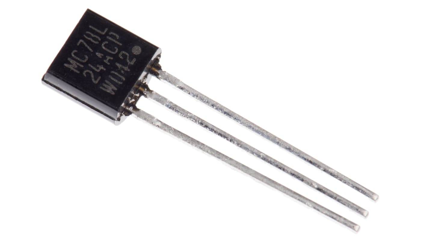 ON Semiconductor, 24 V Linear Voltage Regulator, 100mA, 1-Channel 3-Pin, TO-92 MC78L24ACPG