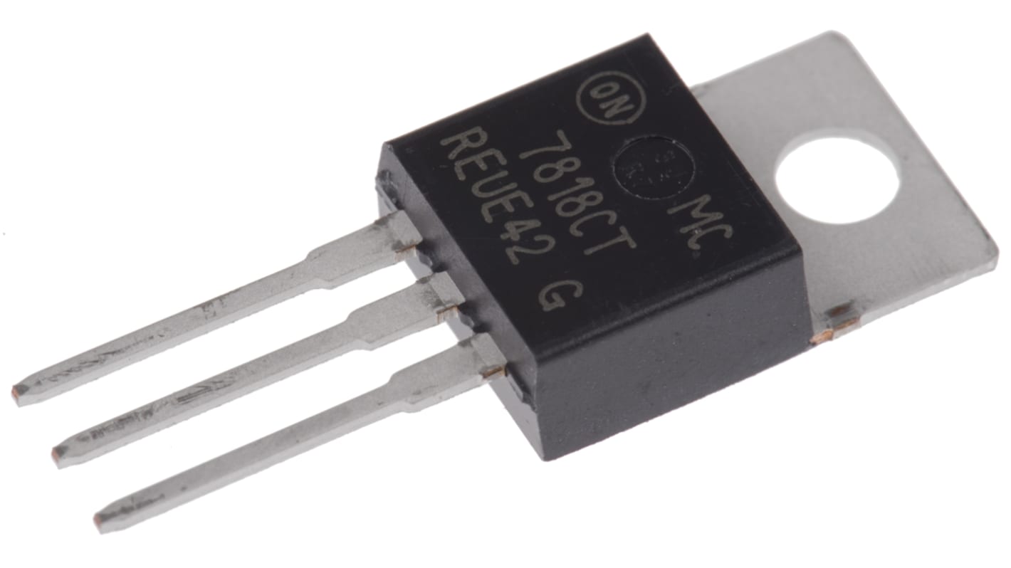 onsemi MC7818CTG, 1 Linear Voltage, Voltage Regulator 2.2A, 18 V 3-Pin, TO-220