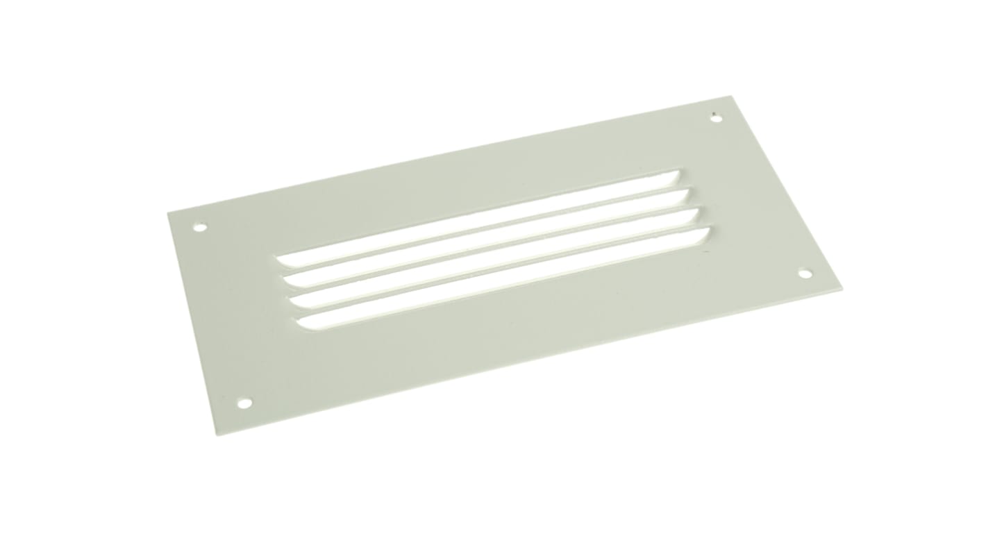 Rittal Grille d'aération, 100 x 210mm, Acier Gris