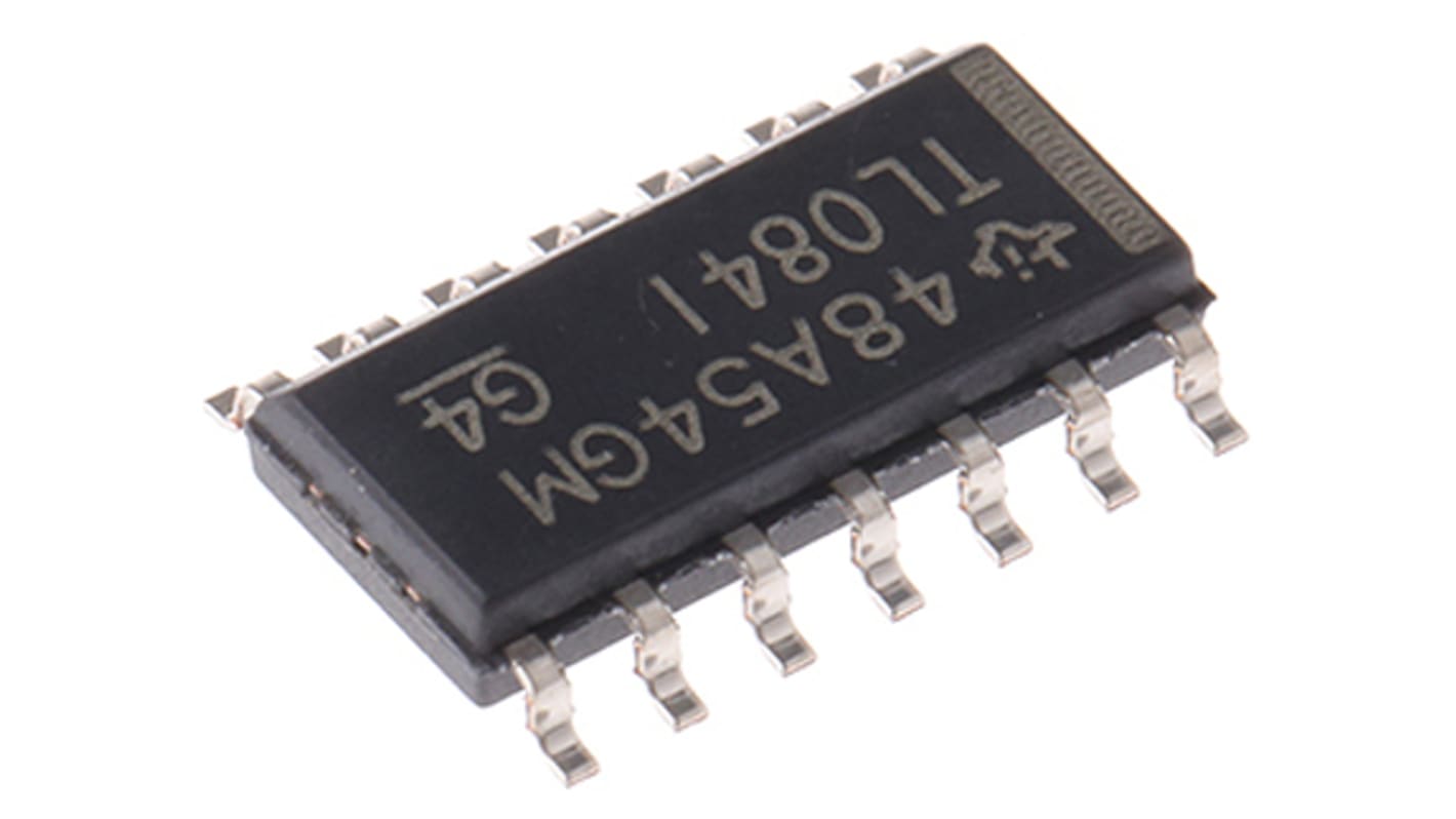 TL084ID Texas Instruments, Op Amp, 3MHz, 14-Pin SOIC