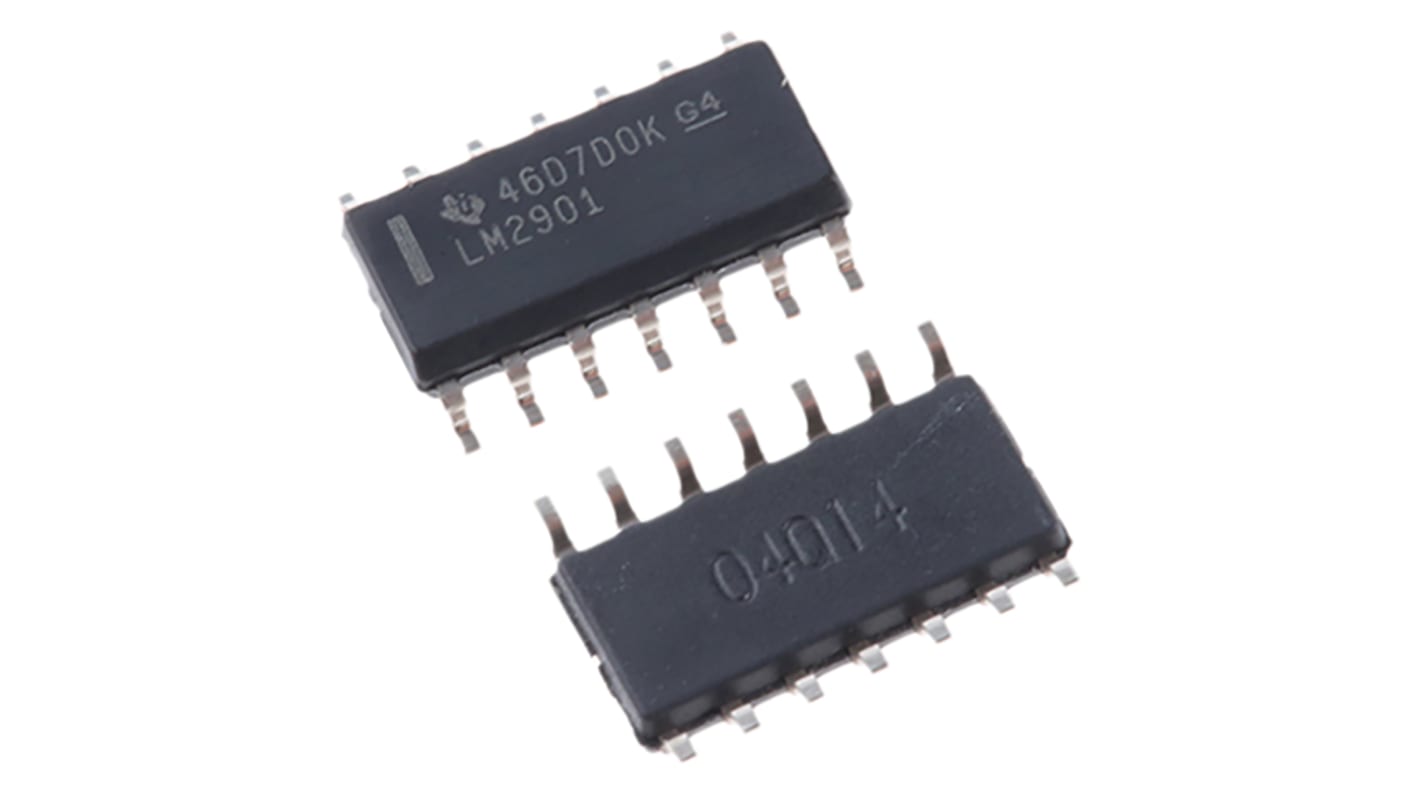 Texas Instruments Komparator Differential SOIC Dual, Single Open Collector 1.3μs 4-Kanal 14-Pin 3 → 28 V