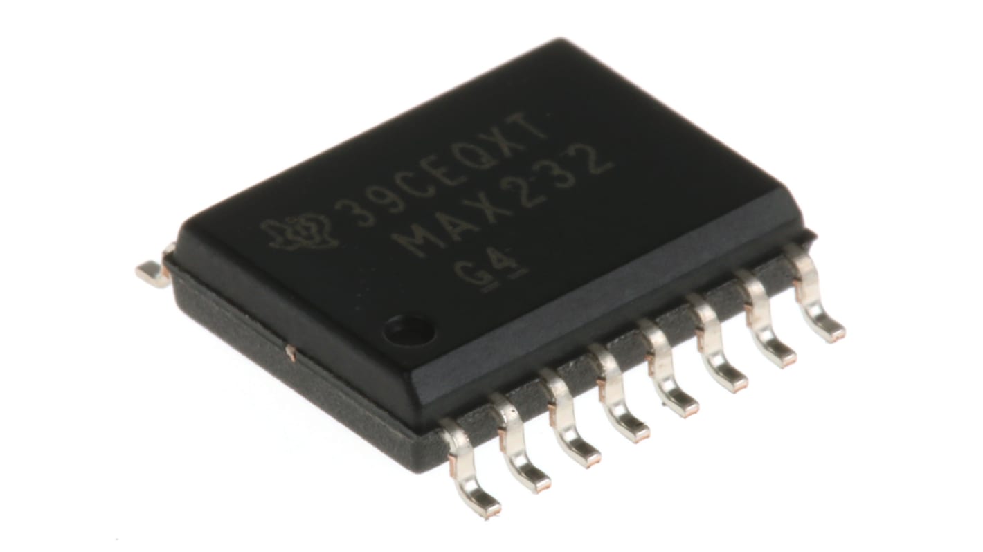 Texas Instruments MAX232DW Line Transceiver, 16-Pin SOIC