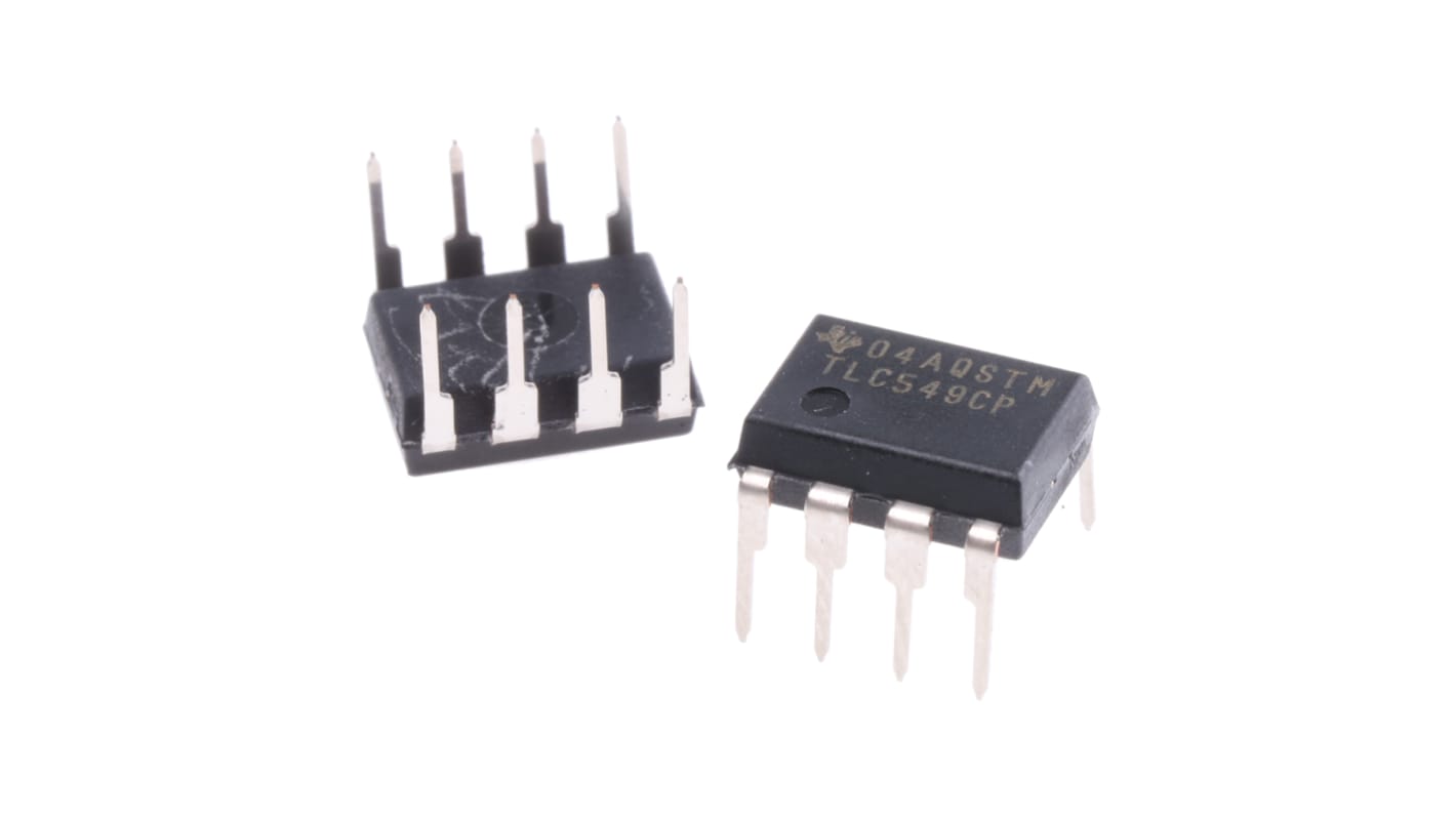 ADC TLC549CP, 1, 8 bits, 40ksps, PDIP, 8 pines