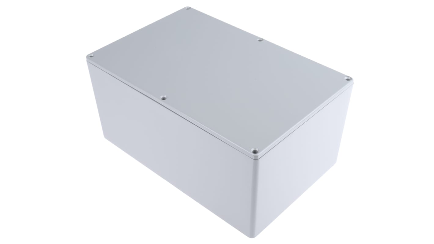 RS PRO Grey Die Cast Aluminium Enclosure, Grey Lid, 222.2 x 146 x 106.5mm