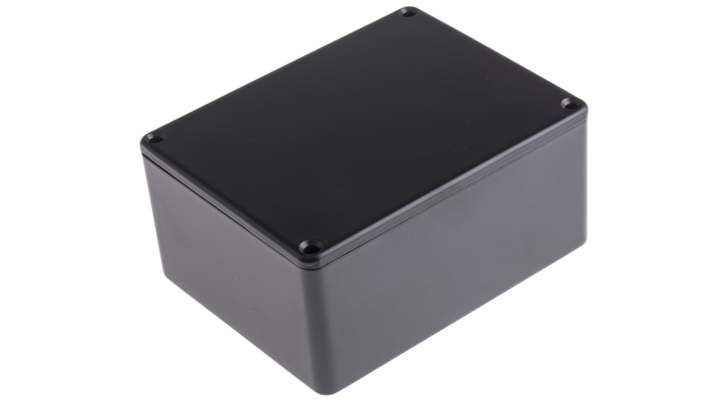 Caja RS PRO de Aluminio Presofundido Negro, 114.7 x 89.7 x 55.1mm, IP66, Apantallada