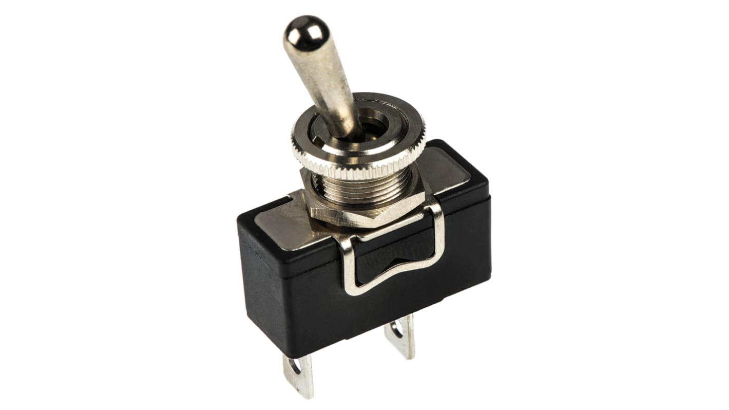 X12CP APEM Toggle Switch, Panel Mount, OnOff, SPST, Tab Terminal RS