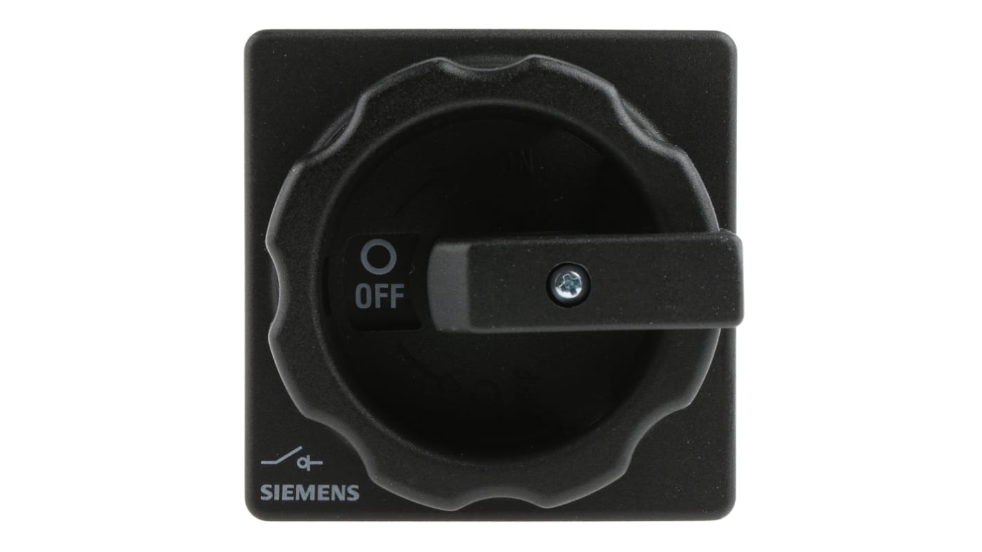 Siemens 3P Pole Panel Mount Isolator Switch - 25A Maximum Current, 9.5kW Power Rating, IP65