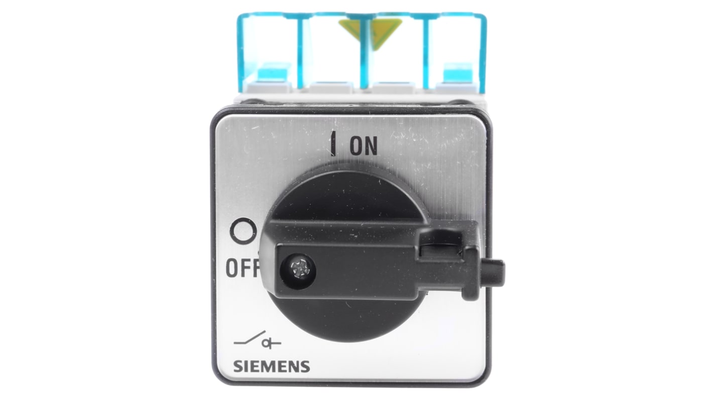 Siemens 3P Pole Panel Mount Isolator Switch - 16A Maximum Current, 7.5kW Power Rating, IP65