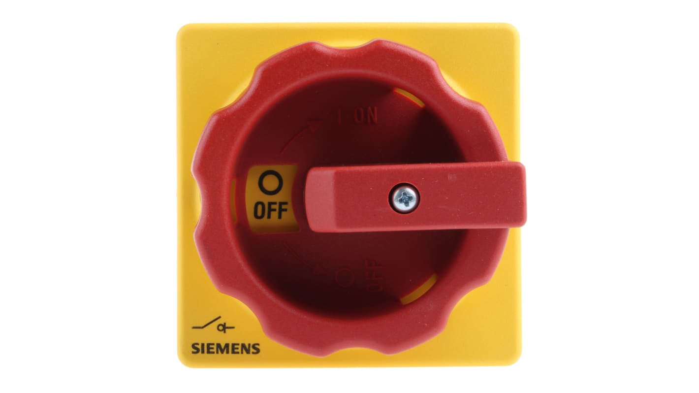 Siemens 3LD Trennschalter 3-polig 25A Tafelmontage Rot IP 65 9,5kW 690V ac 3-phasig SENTRON