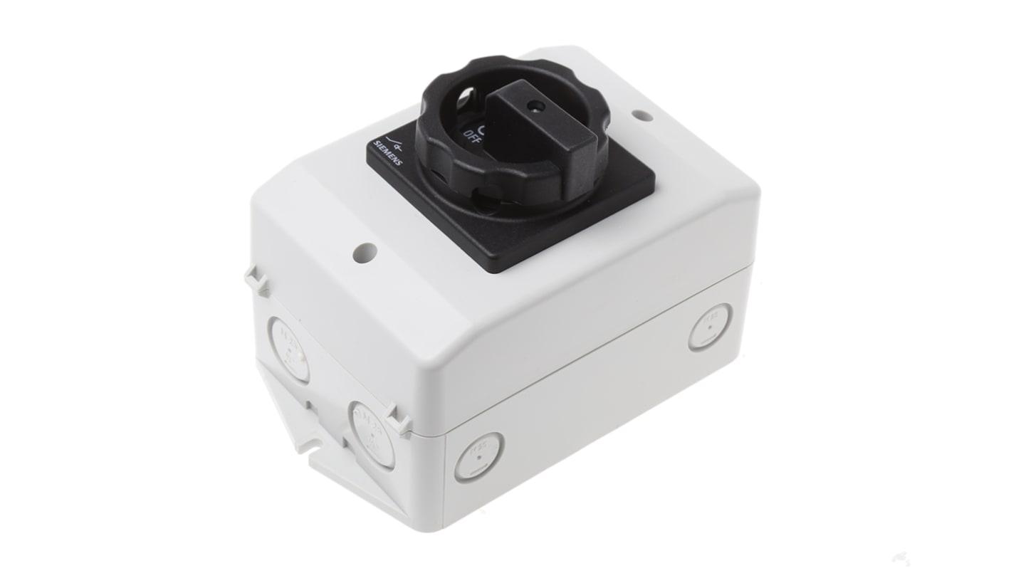 Siemens 3P Pole Isolator Switch - 32A Maximum Current, 11.5kW Power Rating, IP65