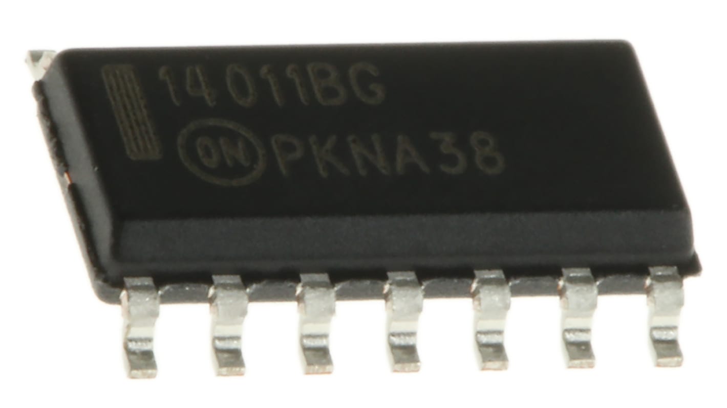 onsemi ロジックゲート, NAND, 表面実装, 2-入力, MC14011BDG