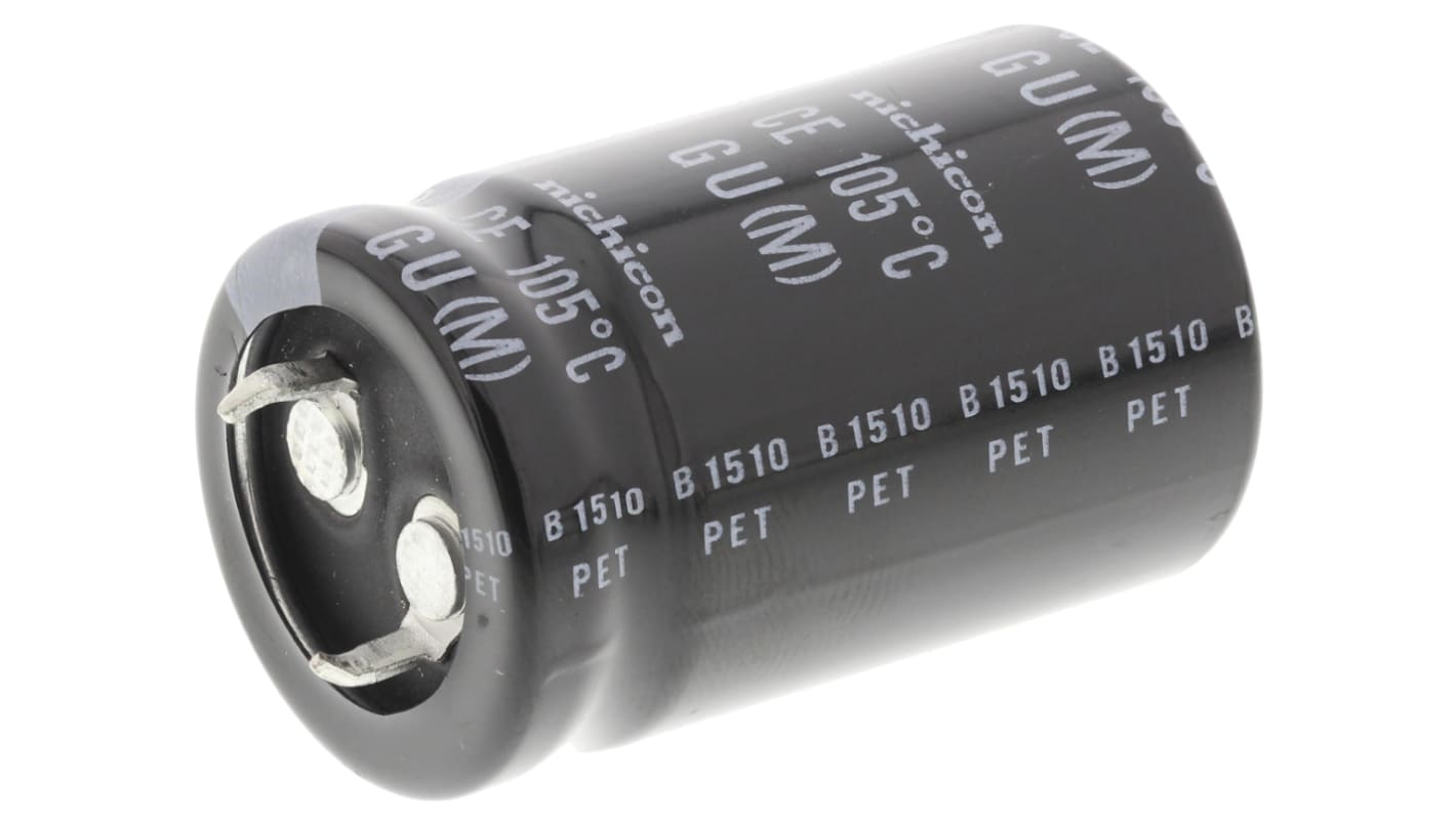 Nichicon 470μF Aluminium Electrolytic Capacitor 200V dc, Snap-In - LGU2D471MELZ