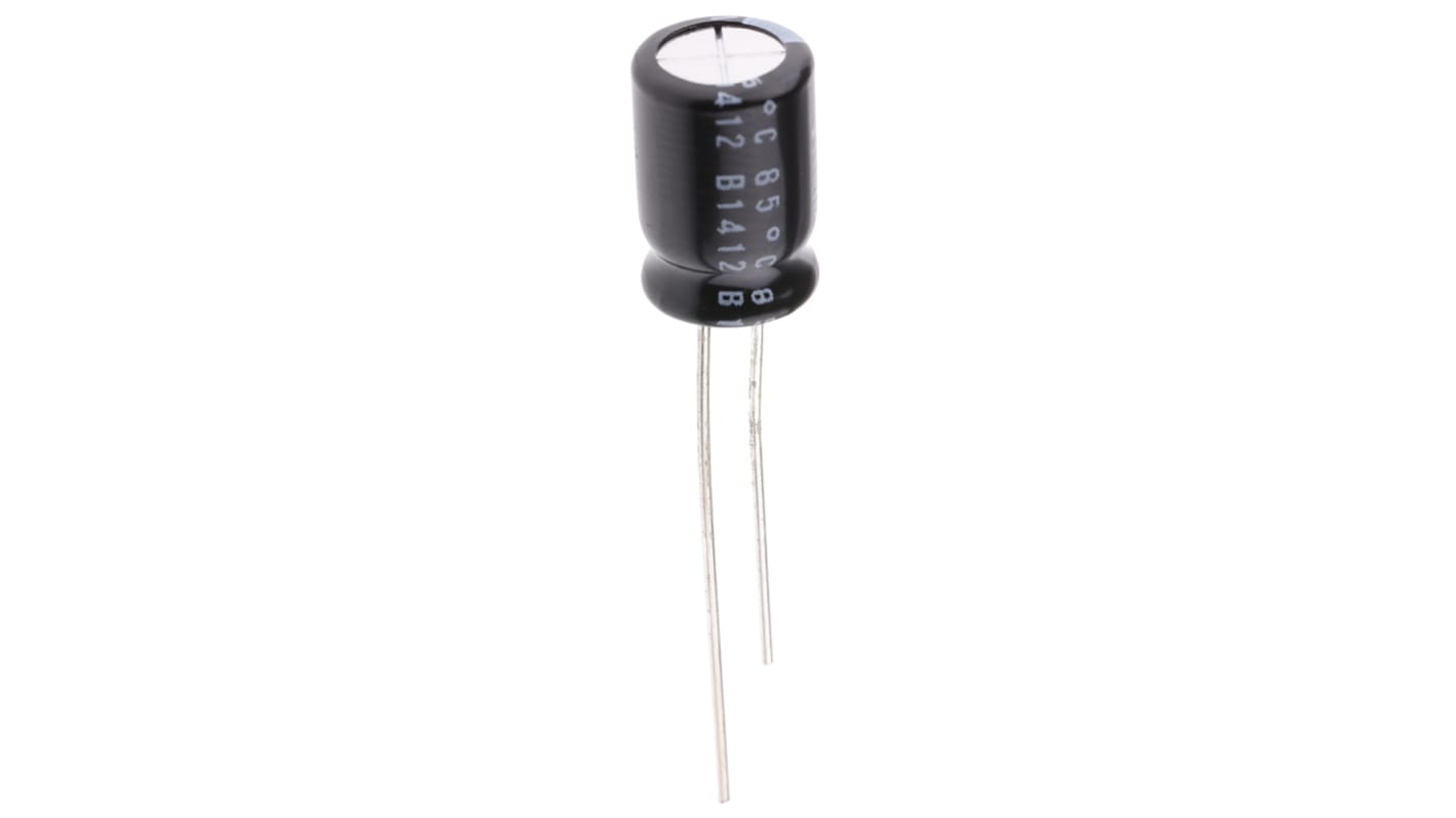 Nichicon 470μF Aluminium Electrolytic Capacitor 16V dc, Radial, Through Hole - UVR1C471MPD