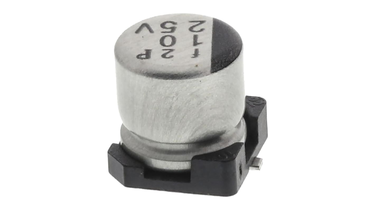 Nichicon WT, SMD Aluminium-Elektrolyt Kondensator 10μF ±20% / 25V dc, Ø 5mm x 5.4mm, bis 105°C