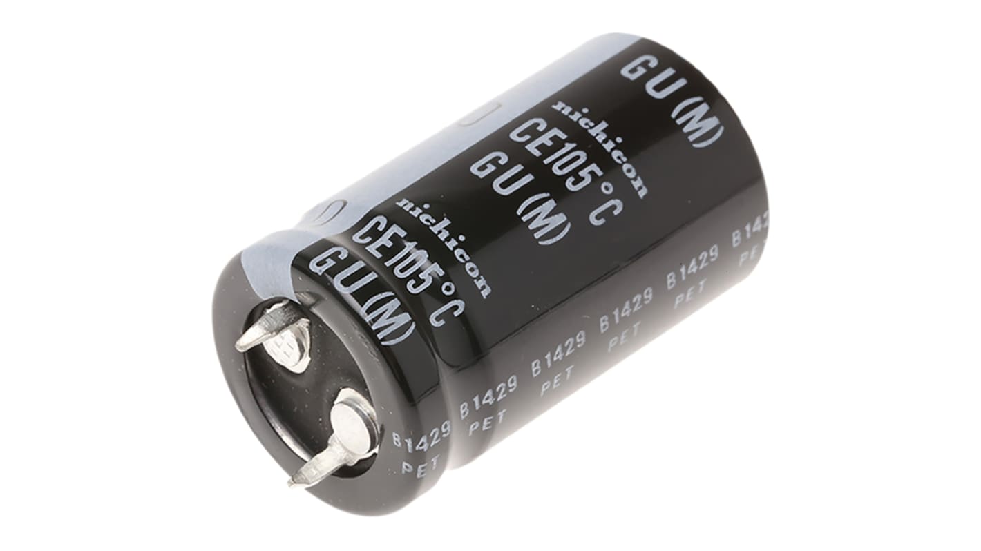 Nichicon 82μF Aluminium Electrolytic Capacitor 450V dc, Snap-In - LGU2W820MELY