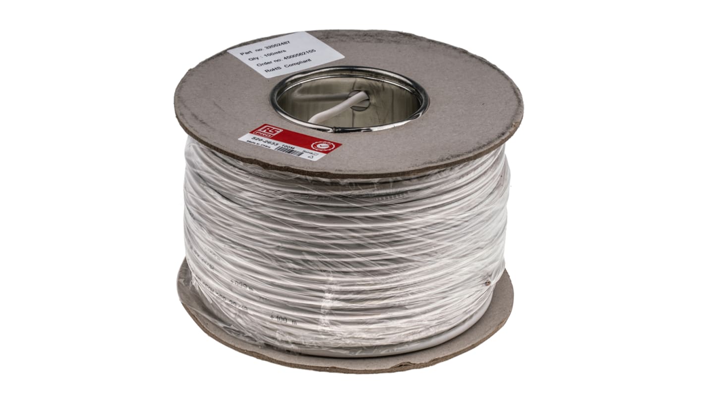 Cable telefónico RS PRO, 3 pares, 100m, BT CW1308, Blanco, 300 V 6