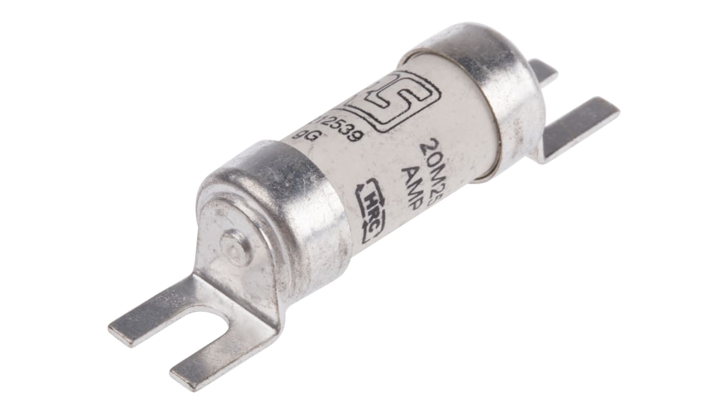 Fusibile a standard britannico, RS PRO, 25A, fusibile A1, standard BS 88, IEC 60269, fori di fissaggio da 44.5mm, cat.