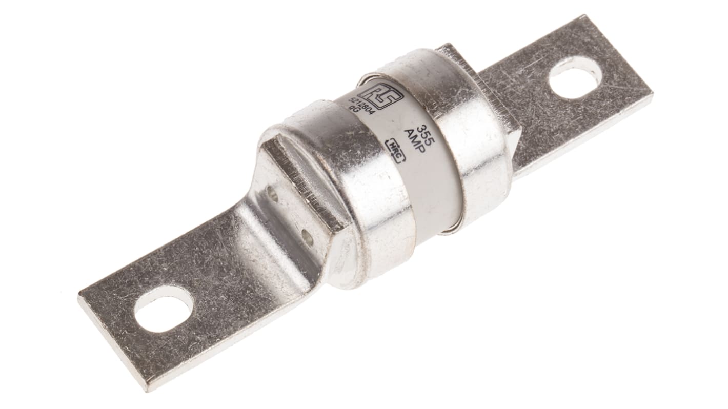 Fusible de cuchillas perforadas centradas RS PRO, B4, gG, 415V ac, 355A, BS 88, IEC 269
