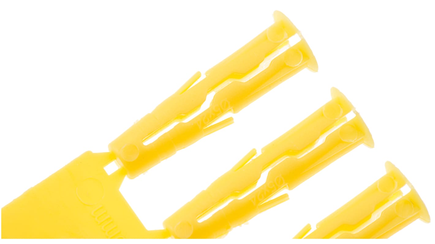 RUNOYEL96C RawlPlug Yellow Plastic Wall Plug, 24mm Length, 5mm