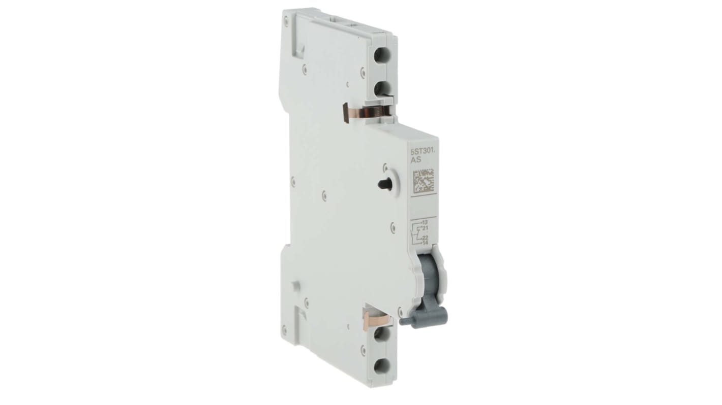 Contacto auxiliar Siemens SENTRON 5ST3, montaje: DIN Rail Mount, terminal: Screw, 1NC + 1NA, 230 V ac, 6 A