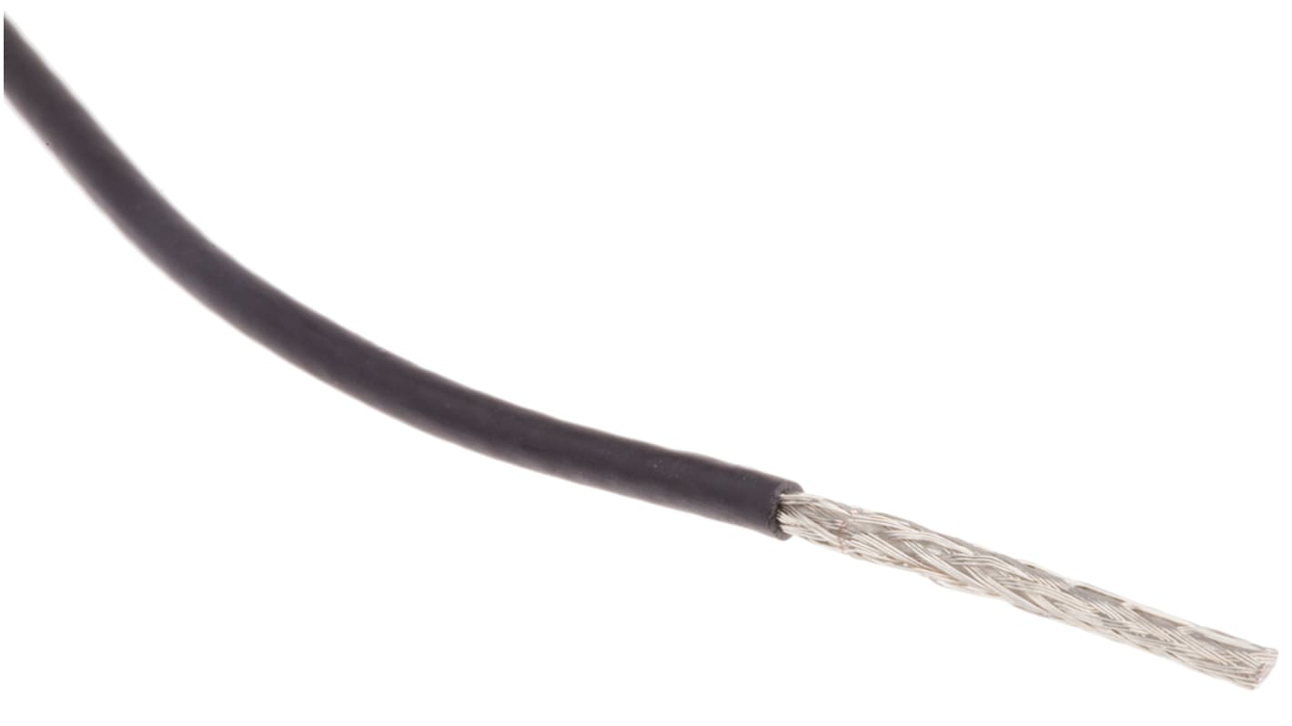 Cable coaxial RG178PE Belden, 50 Ω, long. 50m, funda de , funda de PVC Negro