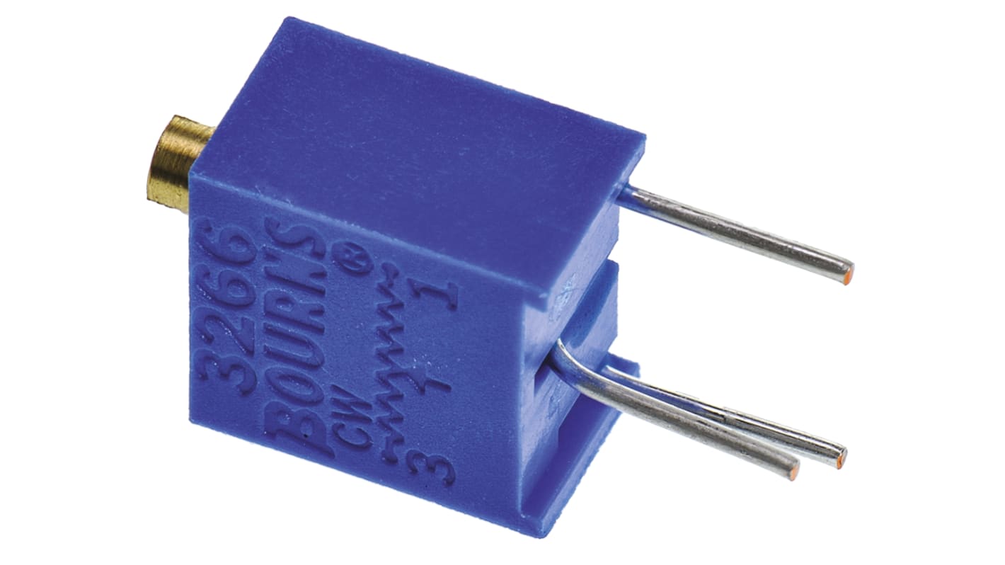 Bourns 3266 12-Gang THT Trimmer-Potentiometer, Einstellung von oben, 1kΩ, ±10%, 0.25W, Pin, L. 6.71mm