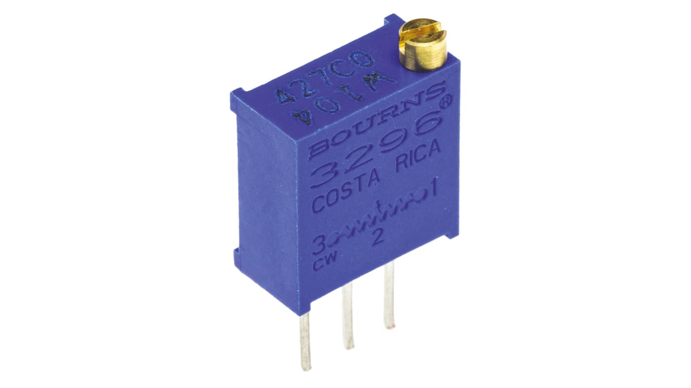 3296W-1-104LF | Potenciómetro para PCB Bourns serie 3296, 100kΩ máximo ...