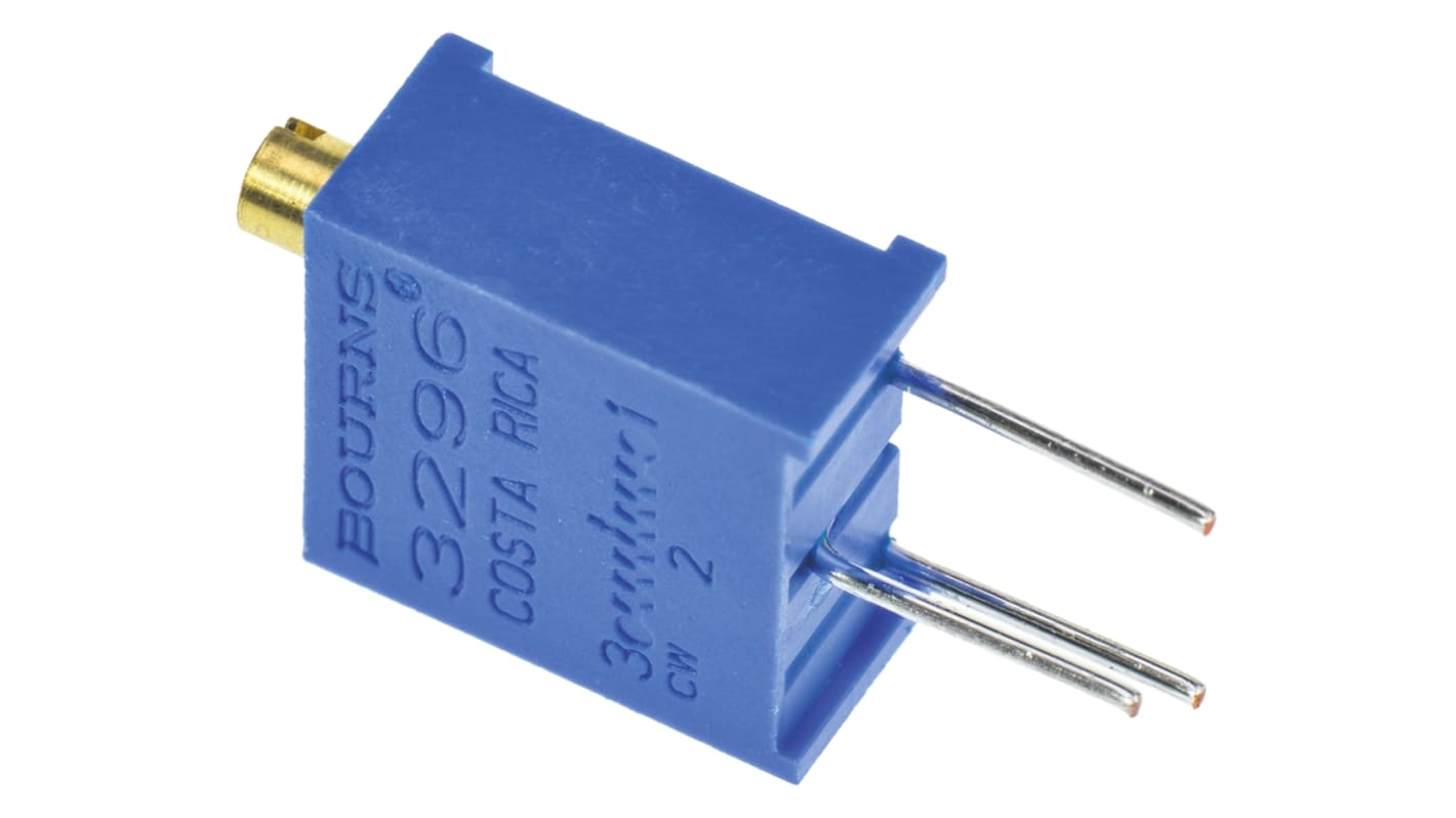 5kΩ, Through Hole Trimmer Potentiometer 0.5W Top Adjust Bourns, 3296