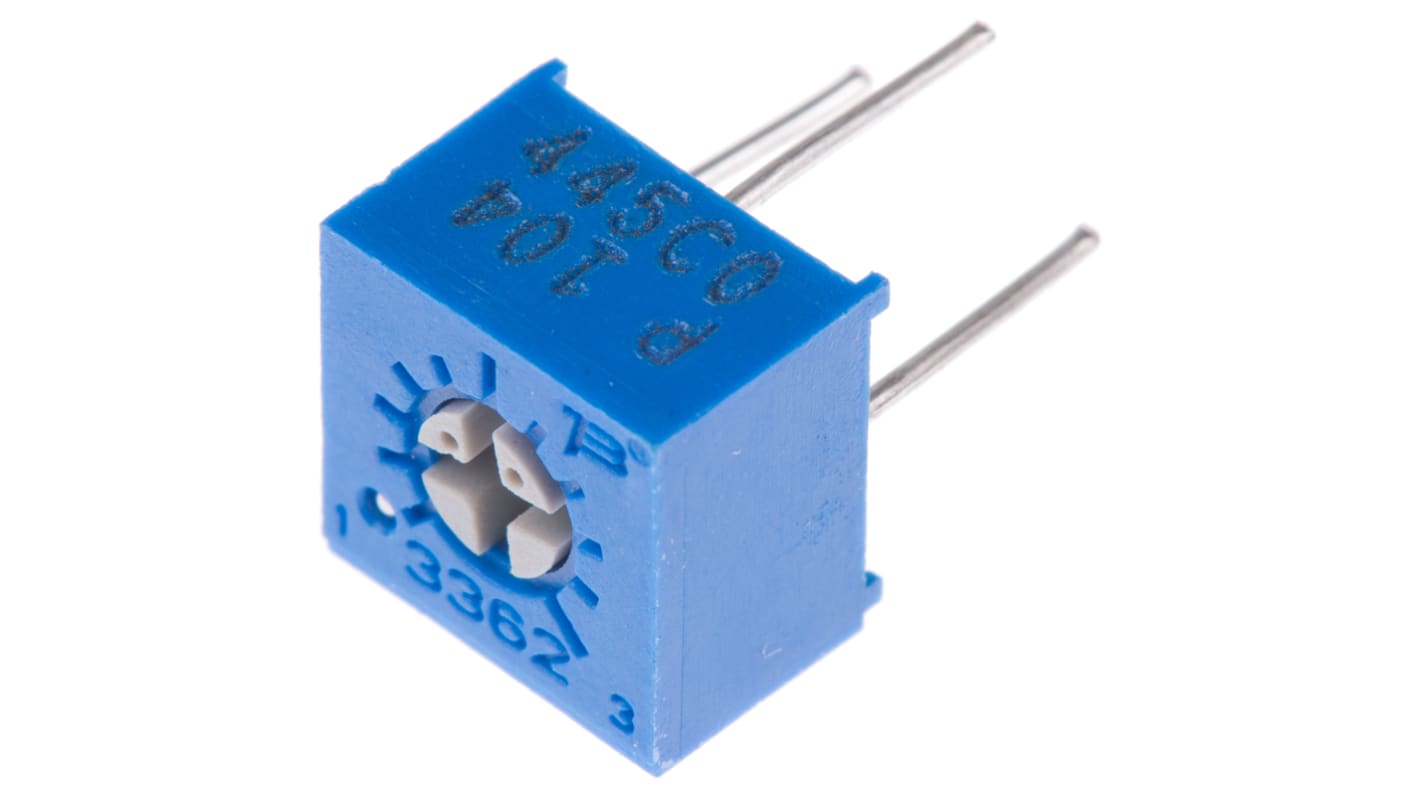 3362P-1-104LF | 100kΩ, Through Hole Trimmer Potentiometer 0.5W Top ...