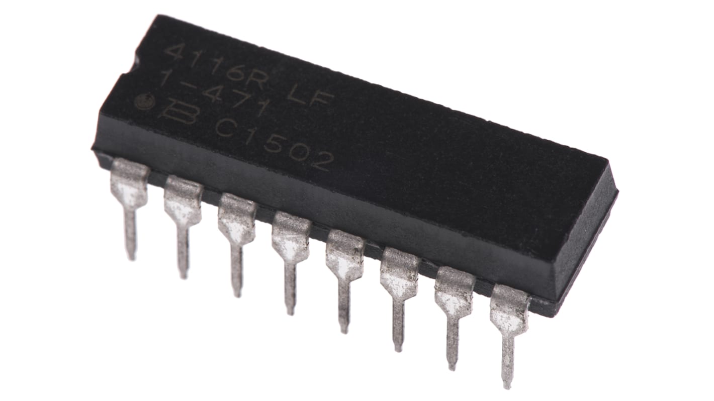 Bourns, 4100R 470Ω ±2% Isolated Resistor Array, 8 Resistors, 2.25W total, DIP, Through Hole