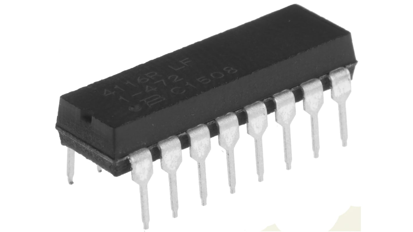 Bourns, 4100R 4.7kΩ ±2% Isolated Resistor Array, 8 Resistors, 2.25W total, DIP, Through Hole