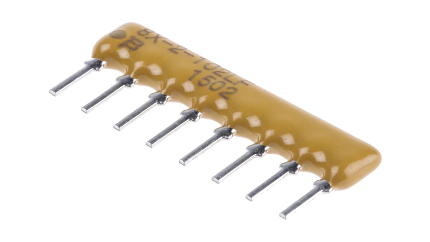 Bourns, 4600X 1kΩ ±2% Isolated Resistor Array, 4 Resistors, 1W total, SIP, Through Hole