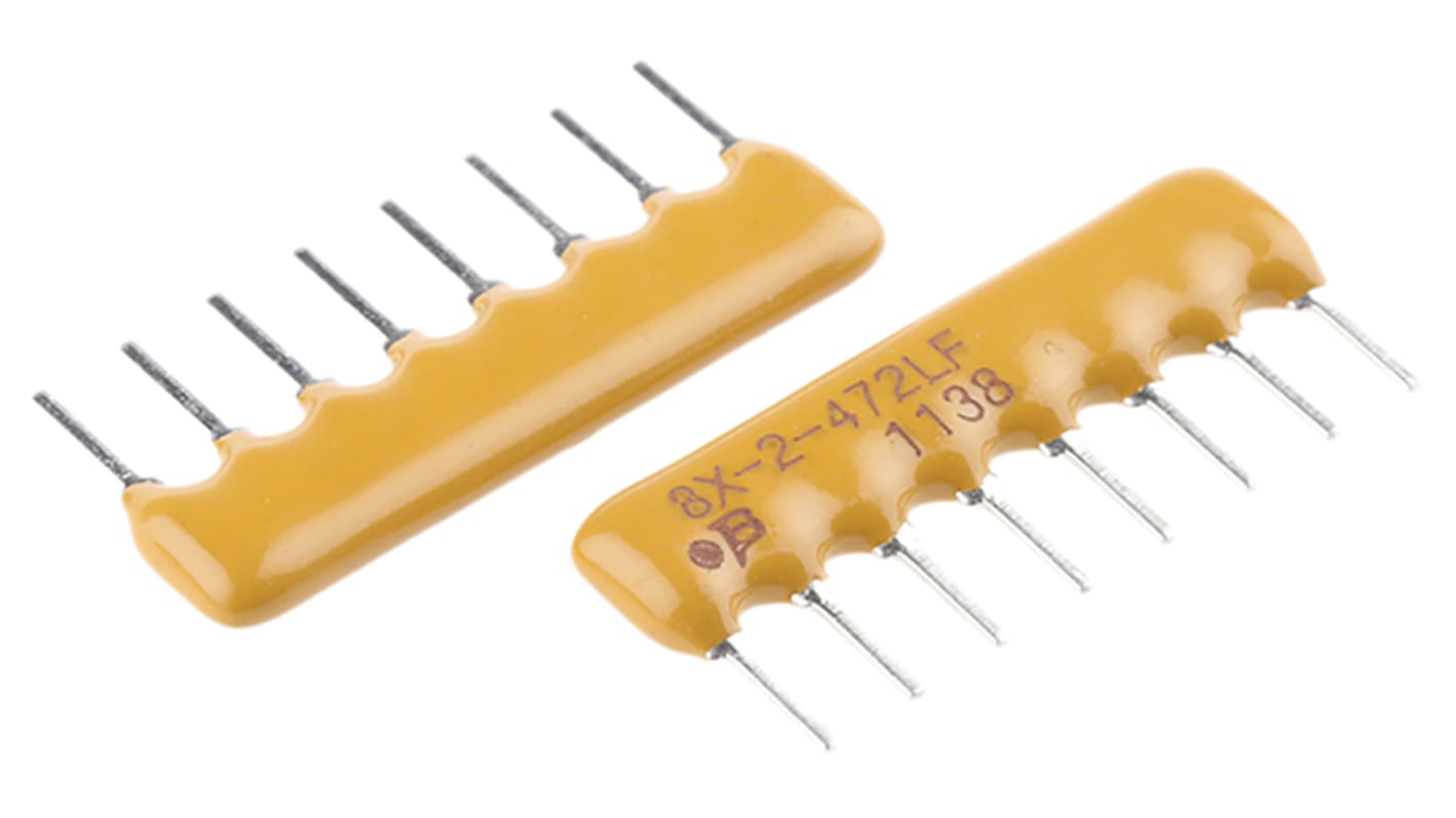 Bourns Isolated Resistor Array 4.7kΩ ±2% 4 Resistors, 1W Total, SIP, 4600X, Through Hole