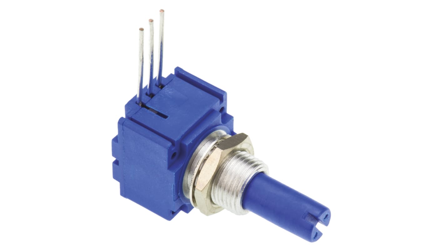 Bourns 10kΩ Rotary Potentiometer 1-Gang, Panel Mount (Through Hole 