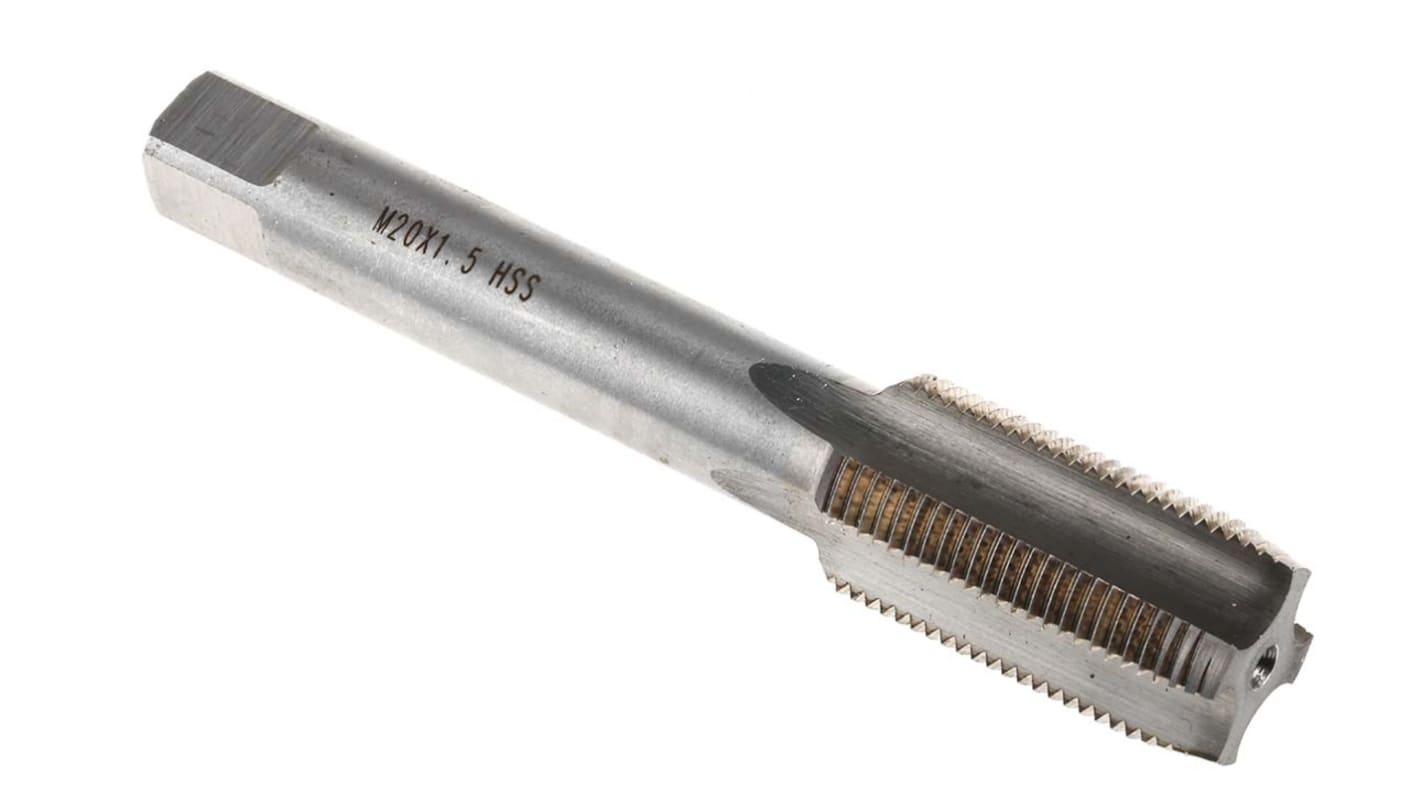 RS PRO Threading Tap, M20 Thread, 1.5mm Pitch, Metric Fine Standard