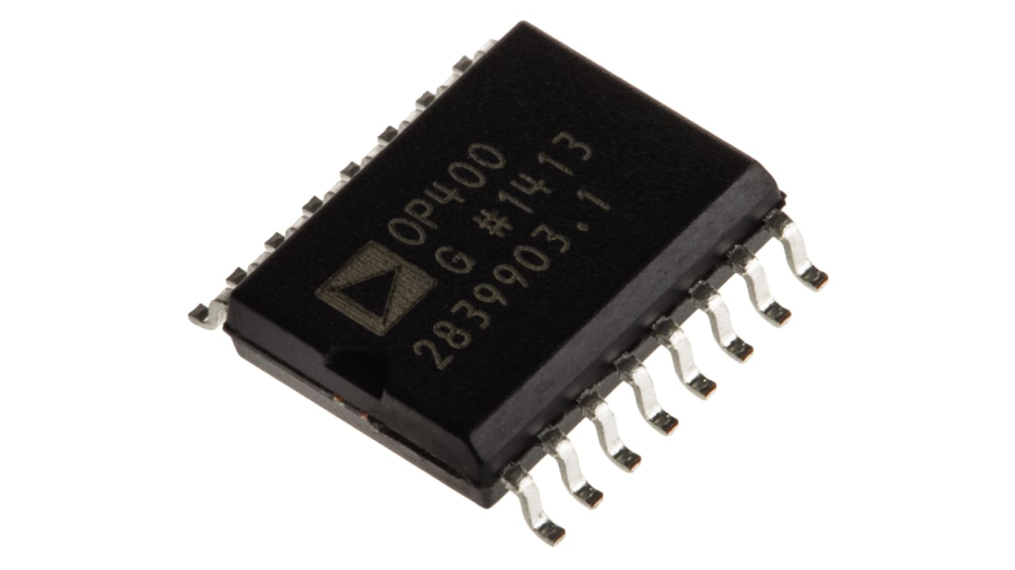 Amplificateur opérationnel Analog Devices, montage CMS, alim. Double, SOIC W 4 16 broches