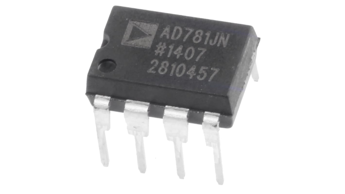 Analog Devices AD781JNZ mintavevő és -tartó áramkör, 0.7μs Kettős tápegység, 8-tüskés PDIP