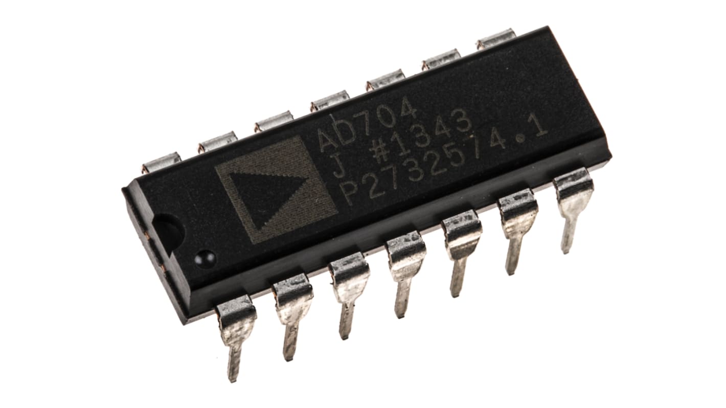 AD704JNZ Analog Devices, Op Amp, 800kHz, 14-Pin PDIP